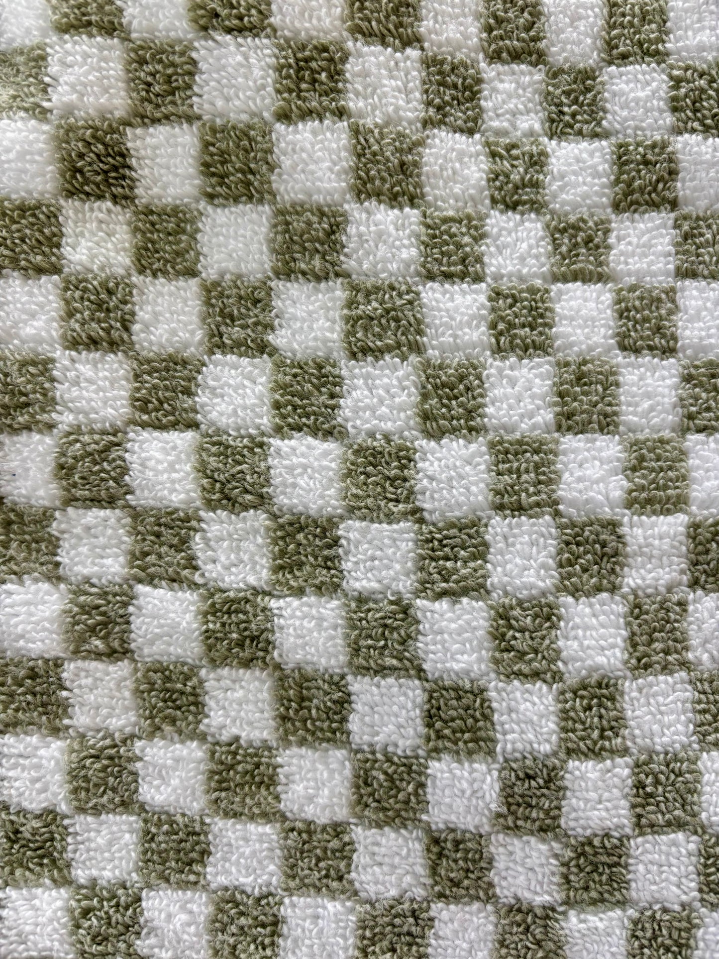 045 Sage and white checkered (S)