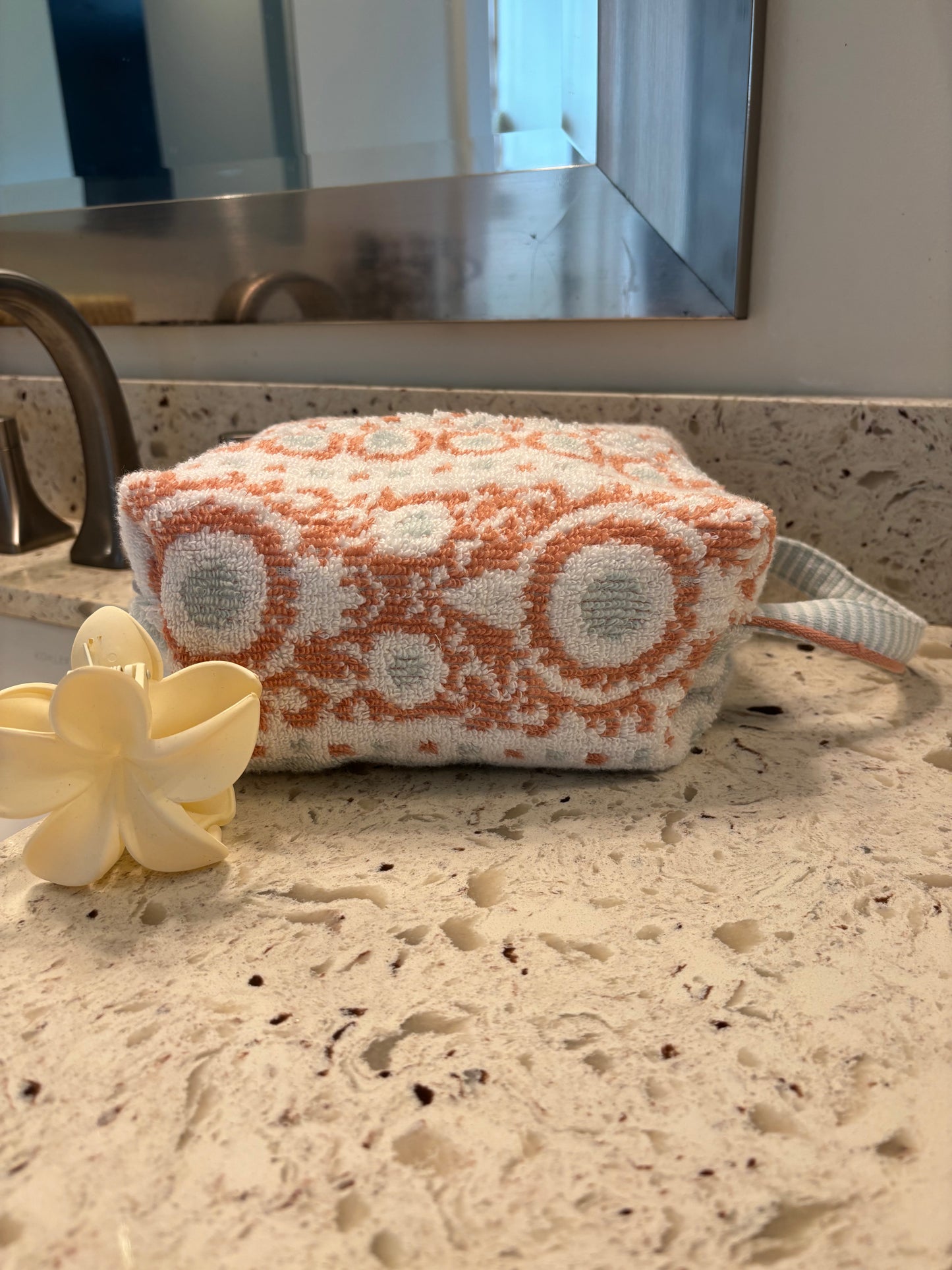 TB006 Salmon and Pistachio Towel Bag