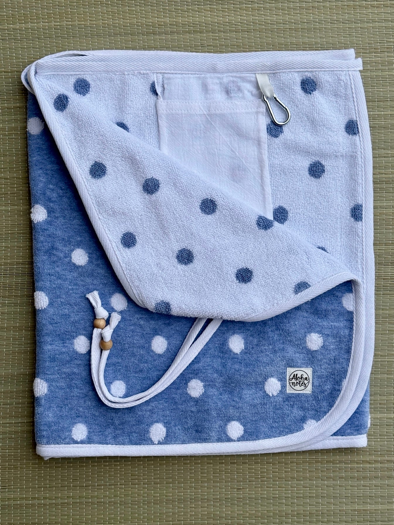 007 Blue with White Polkadots (S)