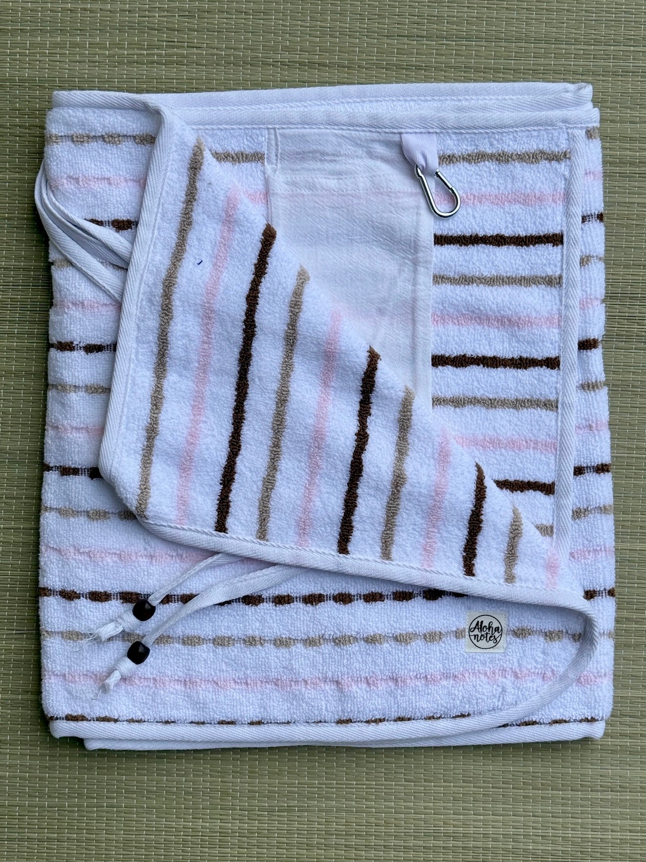 004 Tan, Pink & Brown Stripes (S)