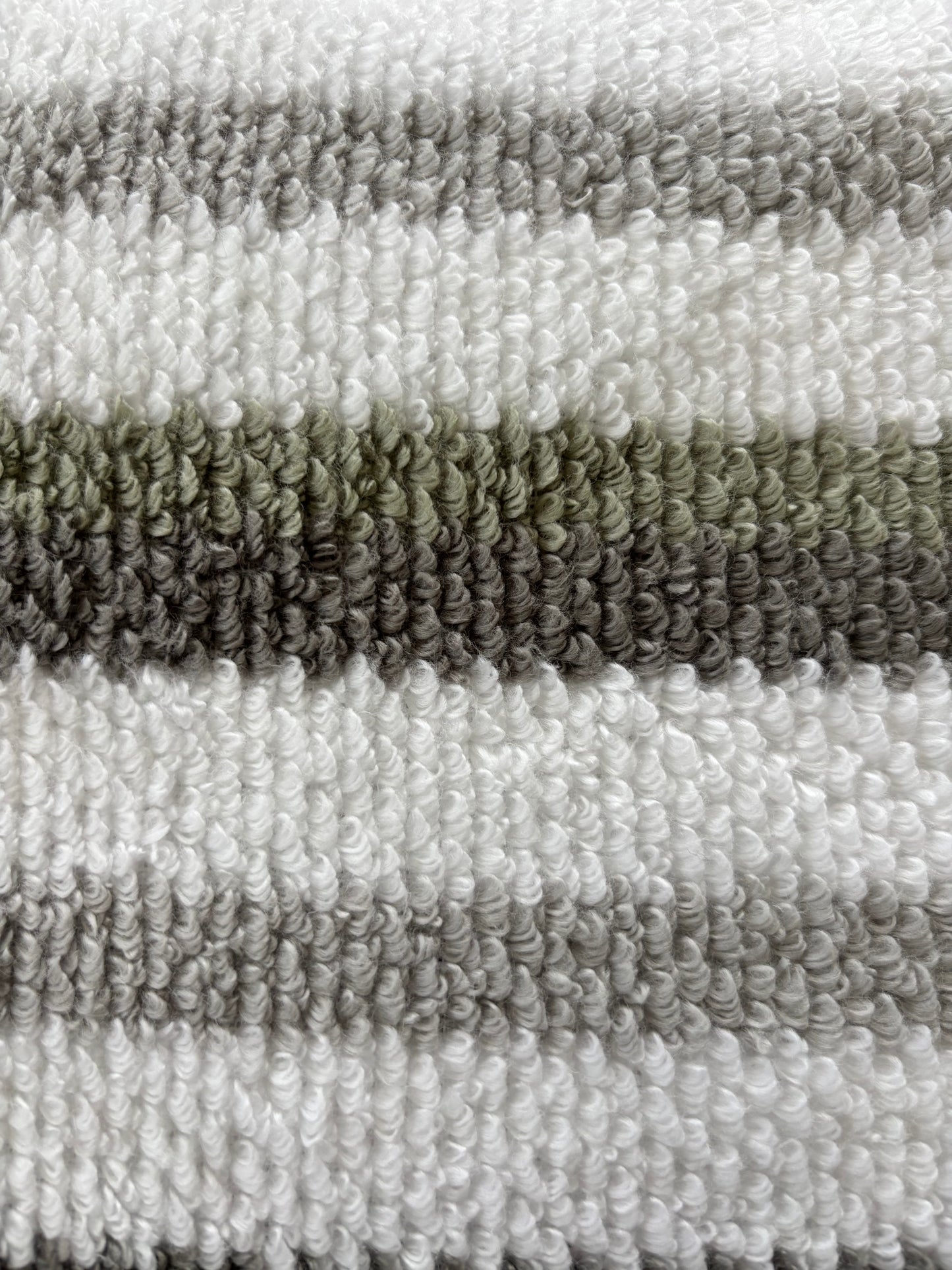 047 Grey, White and Sage Stripes (M)