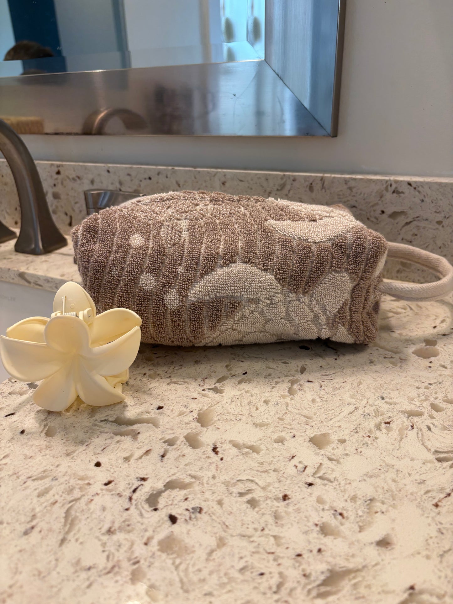 TB002 Beige Turtle Towel Bag