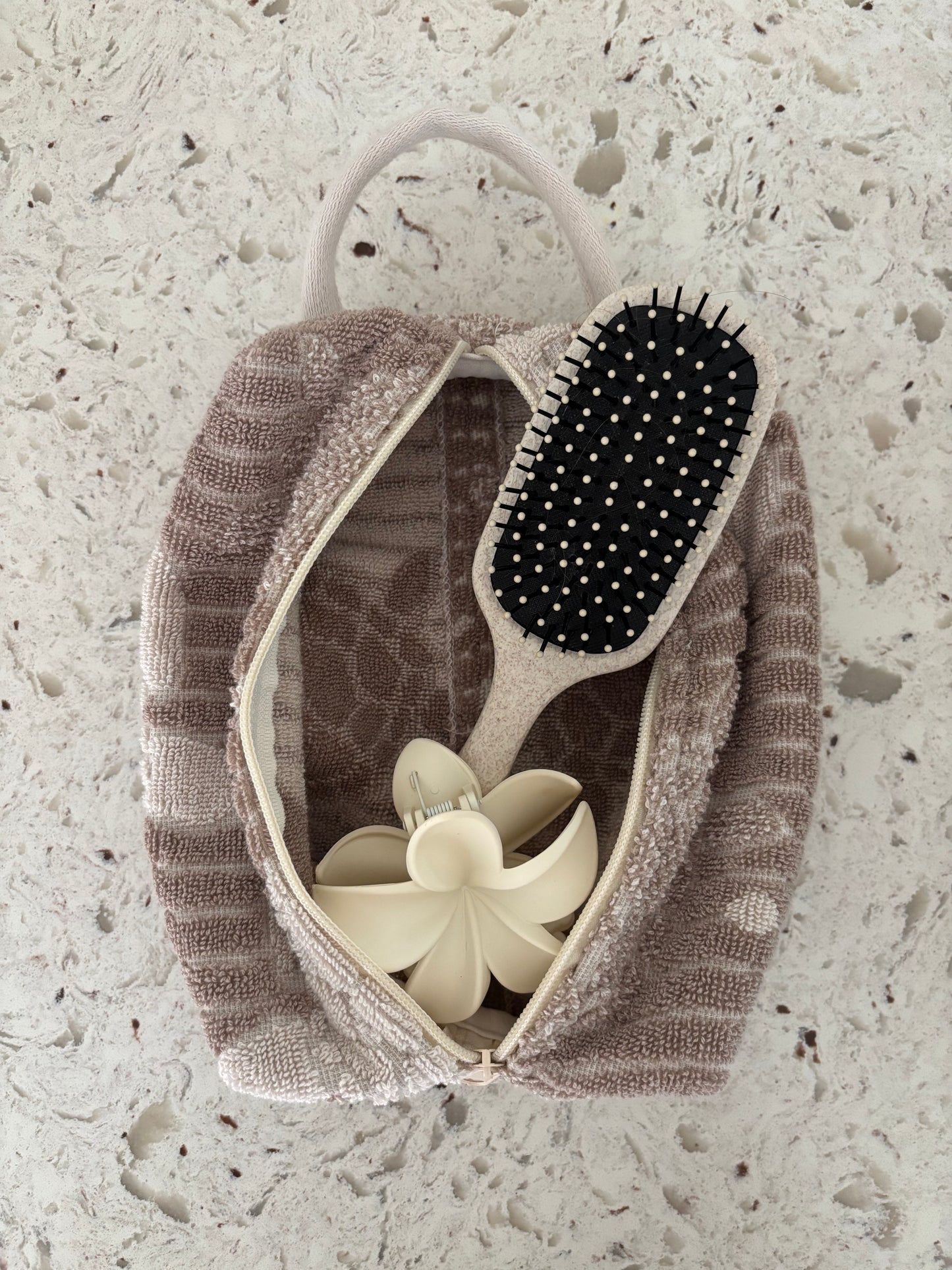 TB002 Beige Turtle Towel Bag