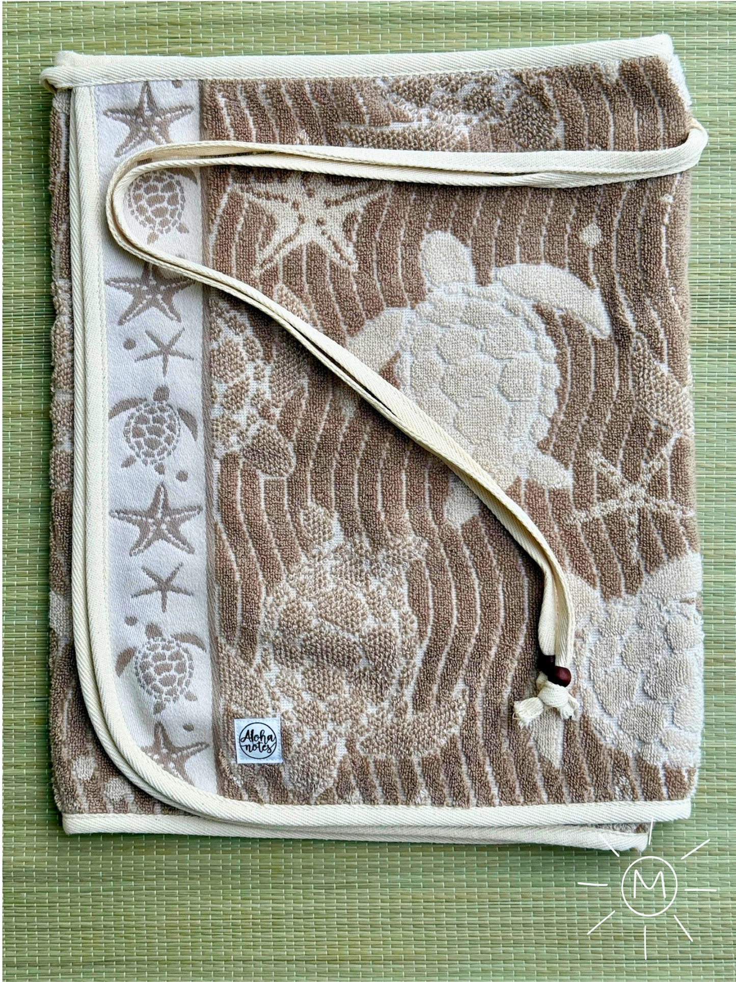 014 Tan Turtles & Starfish (M)