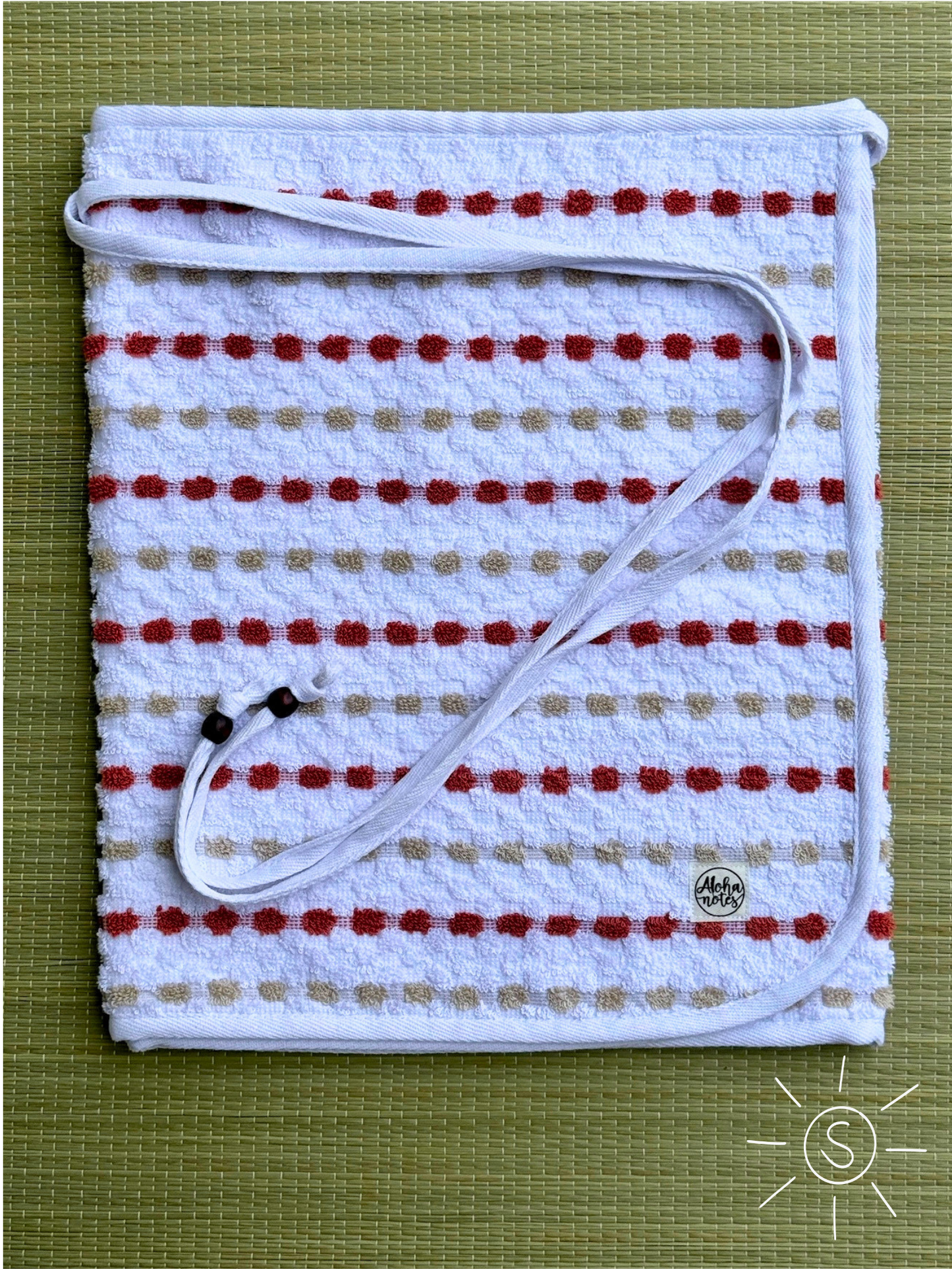 002 Red & Tan Striped (S)