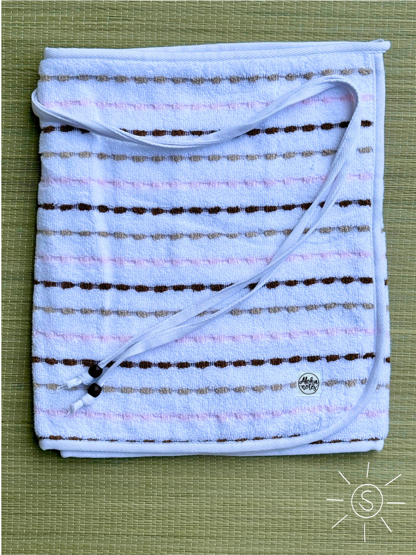004 Tan, Pink & Brown Stripes (S)