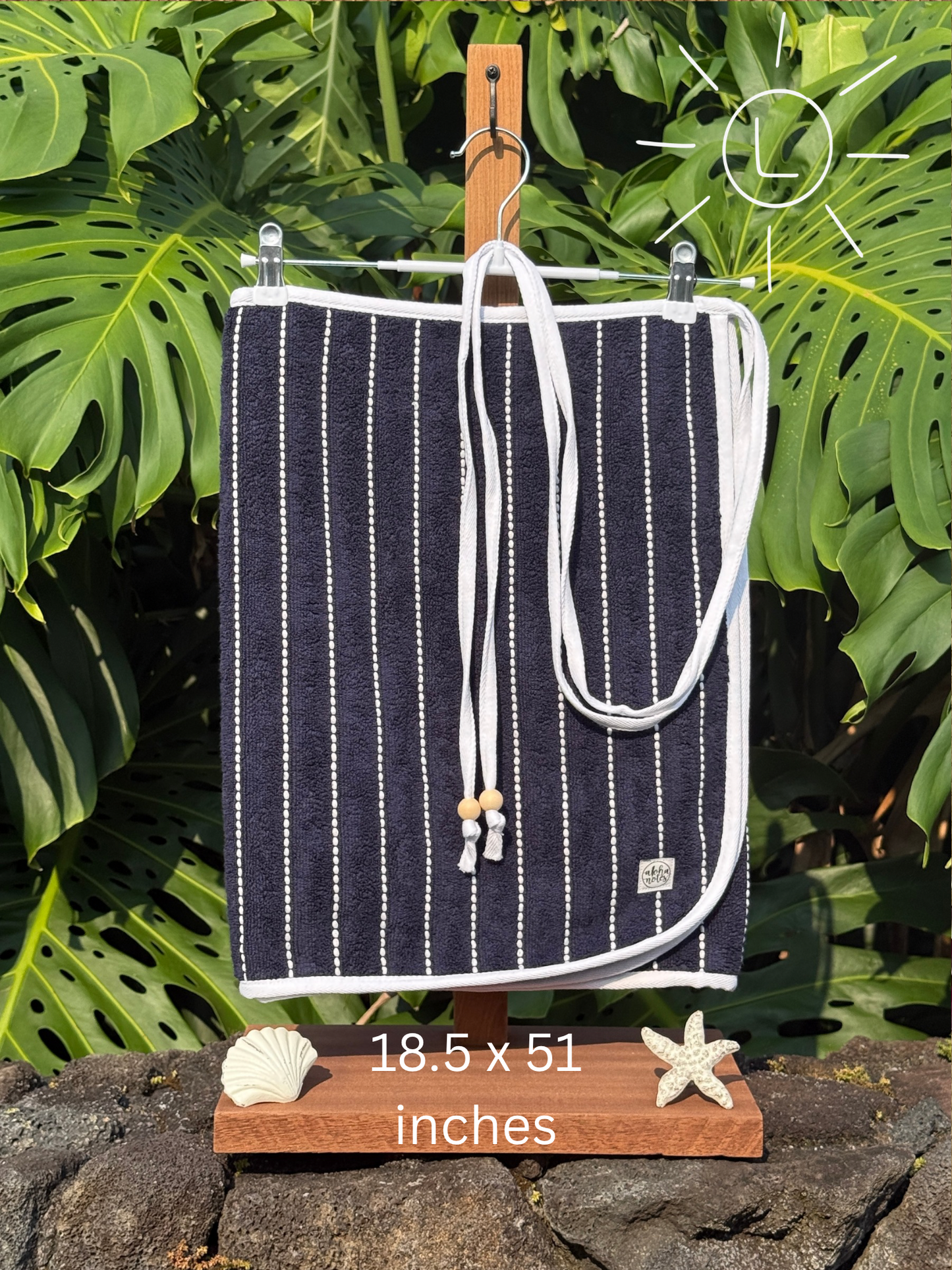 121 Navy with White Pinstripes (Large)